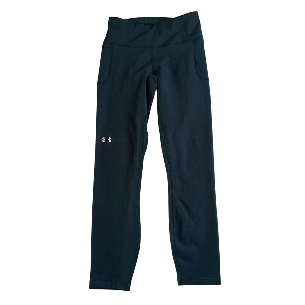 Under Armour Leggings Womens Size Small Blue Green Fitted‎ Pants Stretchy